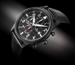 Zegarek Męski Giewont Chronograph Sapphire Czarny GW5630-A1 Giewont