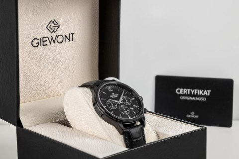 Zegarek Męski Giewont Chronograph Sapphire Czarny GW6310-A1 Giewont
