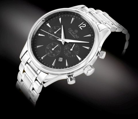 Zegarek Męski Giewont Chronograph Sapphire Srebrny GW6310-B2 Giewont