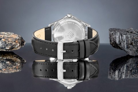 Zegarek Męski Giewont Elegance Sapphire Czarno Niebieski GW5160-A3 Giewont