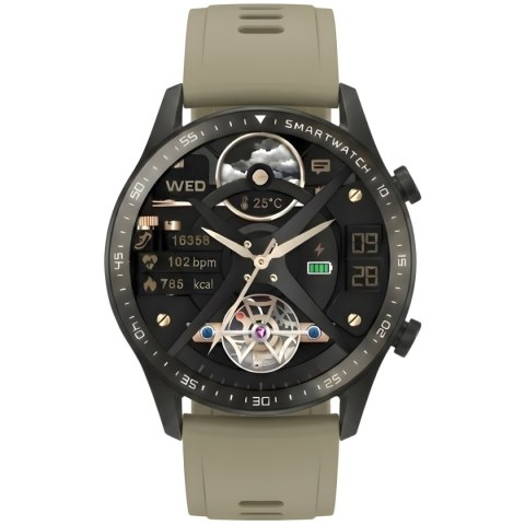 Smartwatch Gravity Czarny 2 Paski GT10-2 Gravity
