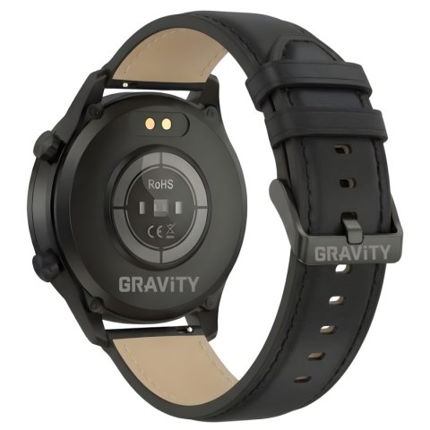 Smartwatch Gravity Czarny 2 Paski GT10-3 Gravity