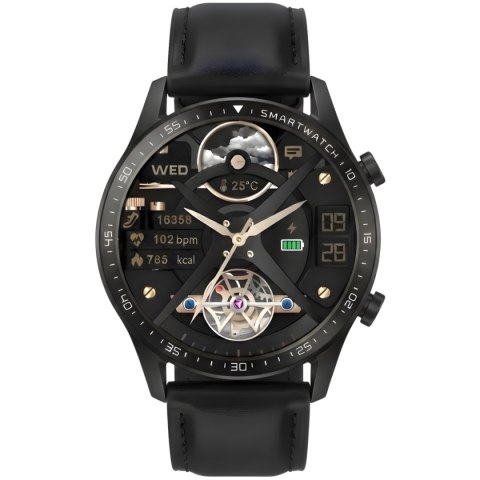 Smartwatch Gravity Czarny 2 Paski GT10-5 Gravity