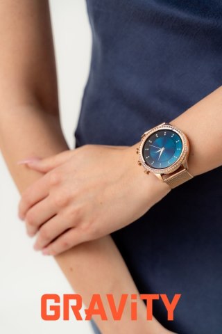 Smartwatch Gravity Różowe Złoto Pasek i Bransoleta GT5-6 Gravity