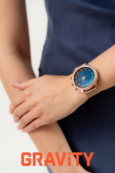 Smartwatch Gravity Różowe Złoto Pasek i Bransoleta GT5-8 Gravity