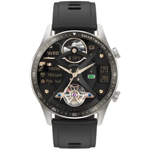 Smartwatch Gravity Srebrny 2 Paski GT10-8 Gravity