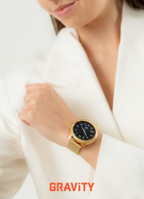 Smartwatch Gravity Złoty Pasek i Bransoleta GT5-3 Gravity