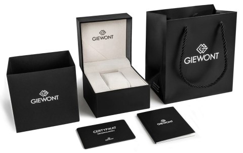 Zegarek Męski Giewont Chronograph Sapphire Czarny GW8510-B2 Giewont