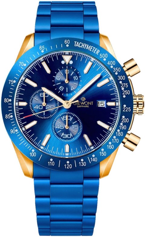Zegarek Męski Giewont Chronograph Sapphire Niebiesko Miedziany GW8720-B5 Giewont
