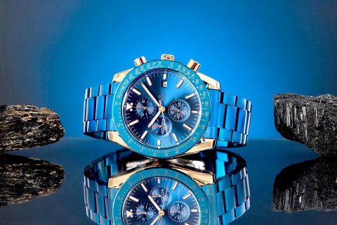 Zegarek Męski Giewont Chronograph Sapphire Niebiesko Miedziany GW8720-B5 Giewont