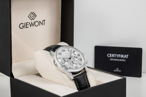Zegarek Męski Giewont Chronograph Sapphire Srebrny GW6260-A1 Giewont