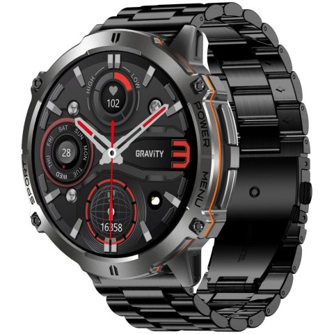 Smartwatch Gravity Czarny Pasek + Bransoleta GT42-1 Gravity