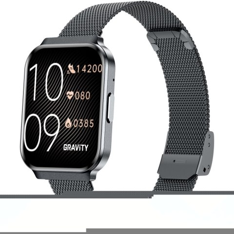Smartwatch Gravity Czarny Pasek + Bransoleta GT44-5 Gravity