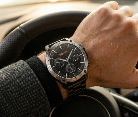 Smartwatch Gravity Czarny Pasek + Bransoleta GT46-2 Gravity