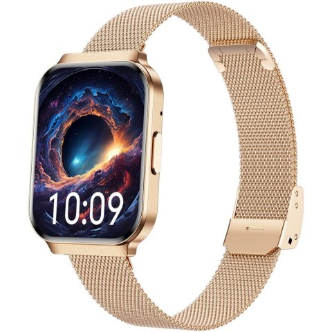 Smartwatch Gravity Różowe Złoto Pasek + Bransoleta GT44-1 Gravity