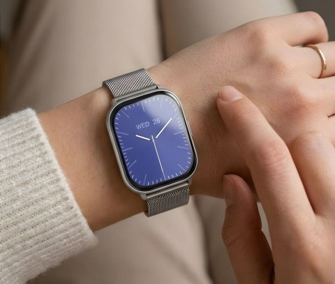 Smartwatch Gravity Srebrny Pasek + Bransoleta GT43-2 Gravity