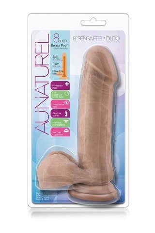 AU NATUREL 8INCH SENSA FEEL DILDO LATIN TONGA