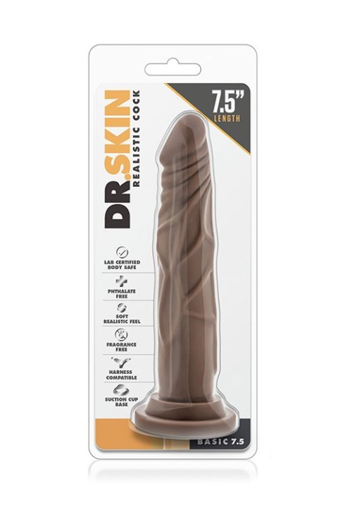 Dildo realistyczne Blush Dr Skin czekoladowy 7.5 Blush