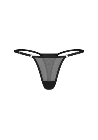 Stringi Obsessive Violami Me z napisem F*ck Me L/XL Obsessive