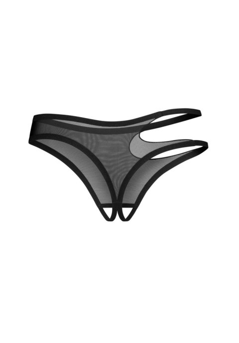 Stringi bezkroczowe Obsessive Saturis czarne S/M Obsessive