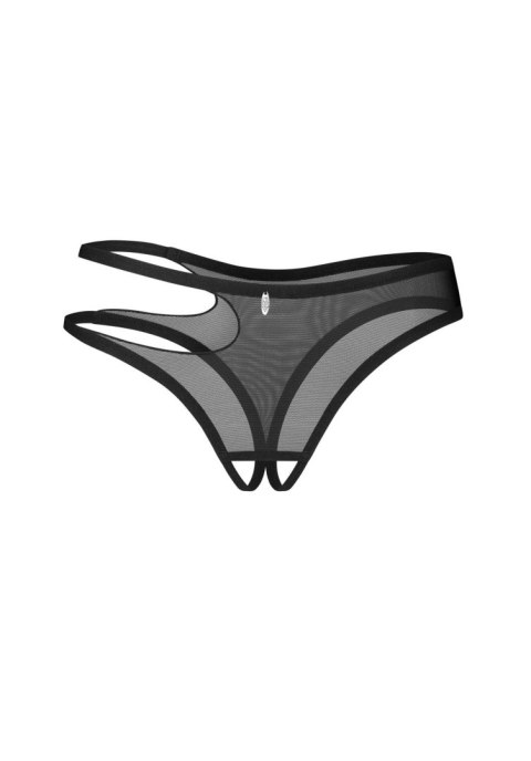 Stringi bezkroczowe Obsessive Saturis czarne S/M Obsessive