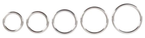 Bad Kitty Set of 5 Metal Rings ORION