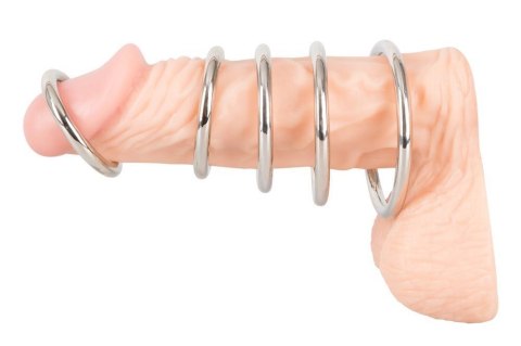 Bad Kitty Set of 5 Metal Rings ORION