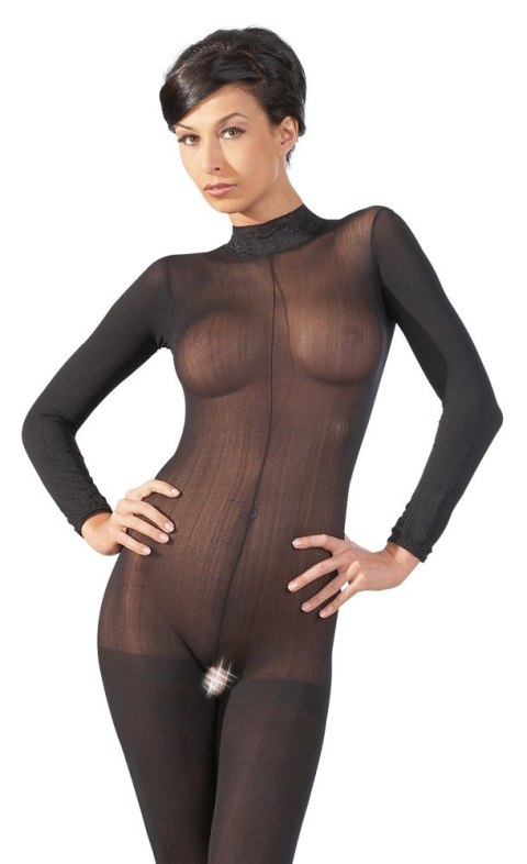Bodystocking z koronkowym kołnierzem NO:XQSE M/L NO:XQSE