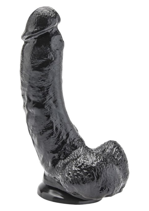 Dildo realistyczne Get Real z jądrami ToyJoy czarne 20 cm TOYJOY