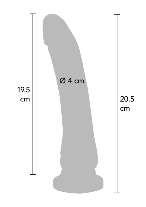 Dong 8 inch Vibrating Light skin tone SCALA