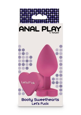 Korek analny silikonowy Lets Fuck ToyJoy różowy 8.5 cm TOYJOY