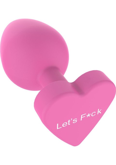 Korek analny silikonowy Lets Fuck ToyJoy różowy 8.5 cm TOYJOY