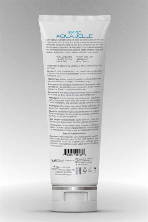 Lubrykant na bazie wody Wicked Simply Aqua Jelle 120 ml Wicked Sensual Care
