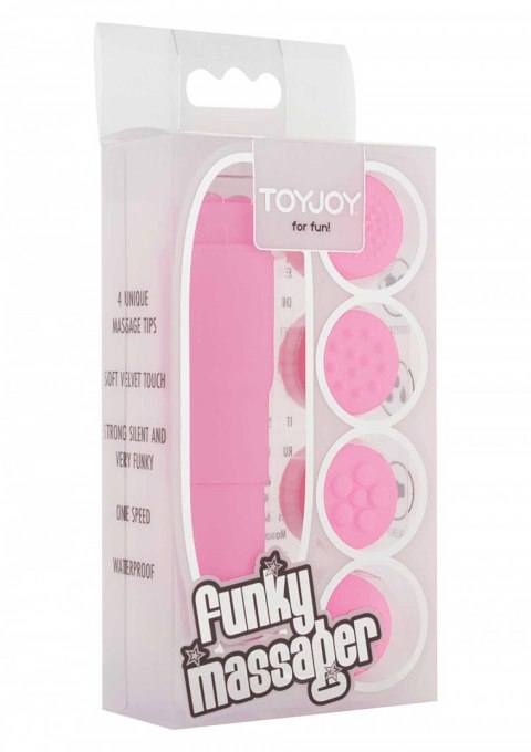 Masażer ToyJoy Funky różowy na baterie AA TOYJOY