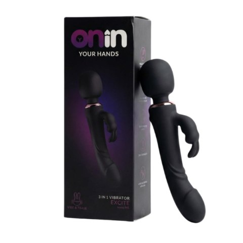 Rabbit vibrator - black ORION