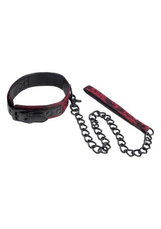Scandal Collar with Leash Black SCALA