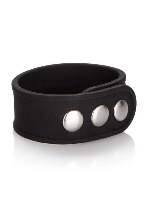 Silicone 3-Snap Erection Ring Black SCALA