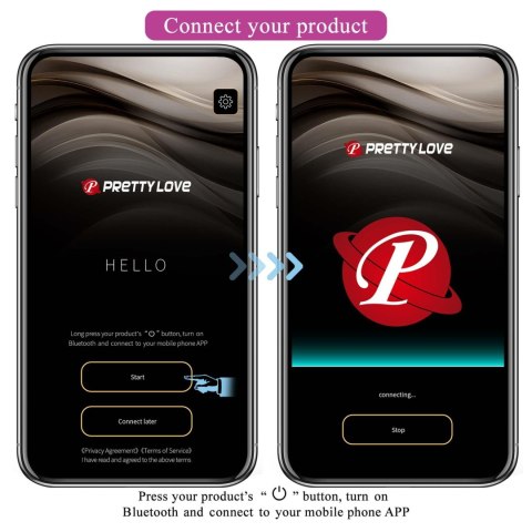 PRETTY LOVE - Billy Purple, 12 vibration functions Mobile APP remote control Baile - Boys of Toys Sp. z. o.o. (dystrybutor)