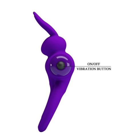 PRETTY LOVE - VIBRANT PENIS RING III 10 Functions Purple Baile - Boys of Toys Sp. z. o.o. (dystrybutor)
