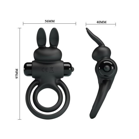 PRETTY LOVE - VIBRANT PENIS RING III Black Baile - Boys of Toys Sp. z. o.o. (dystrybutor)
