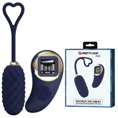PRETTY LOVE - Vivian Blue, 10 vibration functions 9 speed levels Wireless remote control Baile - Boys of Toys Sp. z. o.o. (dystrybutor)