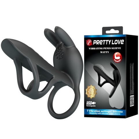 VIBRATING PENIS SLEEVE MATTY, 7 vibration functions Memory function Baile - Boys of Toys Sp. z. o.o. (dystrybutor)
