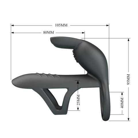 VIBRATING PENIS SLEEVE MATTY, 7 vibration functions Memory function Baile - Boys of Toys Sp. z. o.o. (dystrybutor)