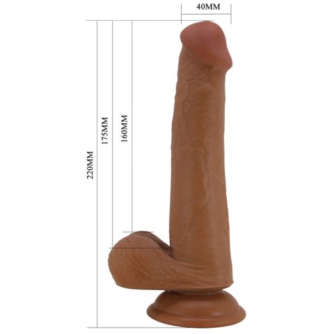 PRETTY LOVE - TALLEN 8.7"(220mm) Sliding Skin Series TPR, Suction base Baile - Boys of Toys Sp. z. o.o. (dystrybutor)