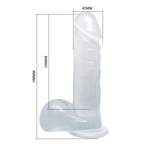 BAILE - DONG Realistic dildo ( clear/pink/purple ) BAILE