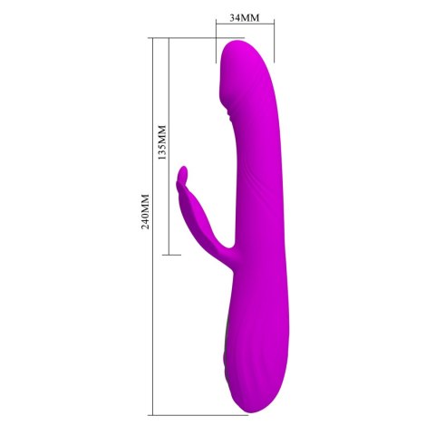 Pretty Love Bella Purple - Butterfly Rabbit Vibrator Baile - Boys of Toys Sp. z. o.o. (dystrybutor)