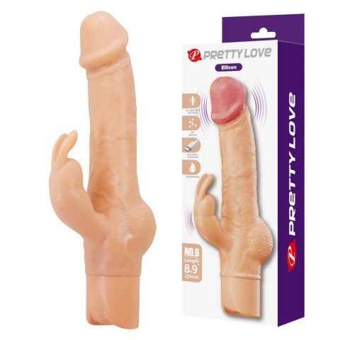 Pretty Love Ellison Flesh - Rabbit Realistic Vibrator Baile - Boys of Toys Sp. z. o.o. (dystrybutor)