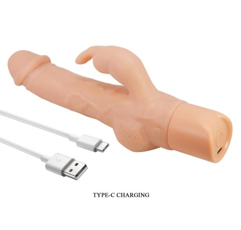 Pretty Love Ellison Flesh - Rabbit Realistic Vibrator Baile - Boys of Toys Sp. z. o.o. (dystrybutor)