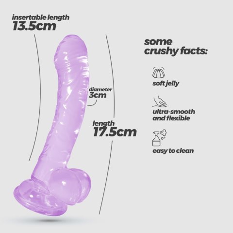CRUSHIOUS HUDINI JELLY ANAL DILDO PURPLE Crushious