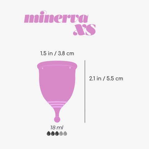 CRUSHIOUS MINERVA XS MENSTRUAL CUP WITH POUCH Crushious